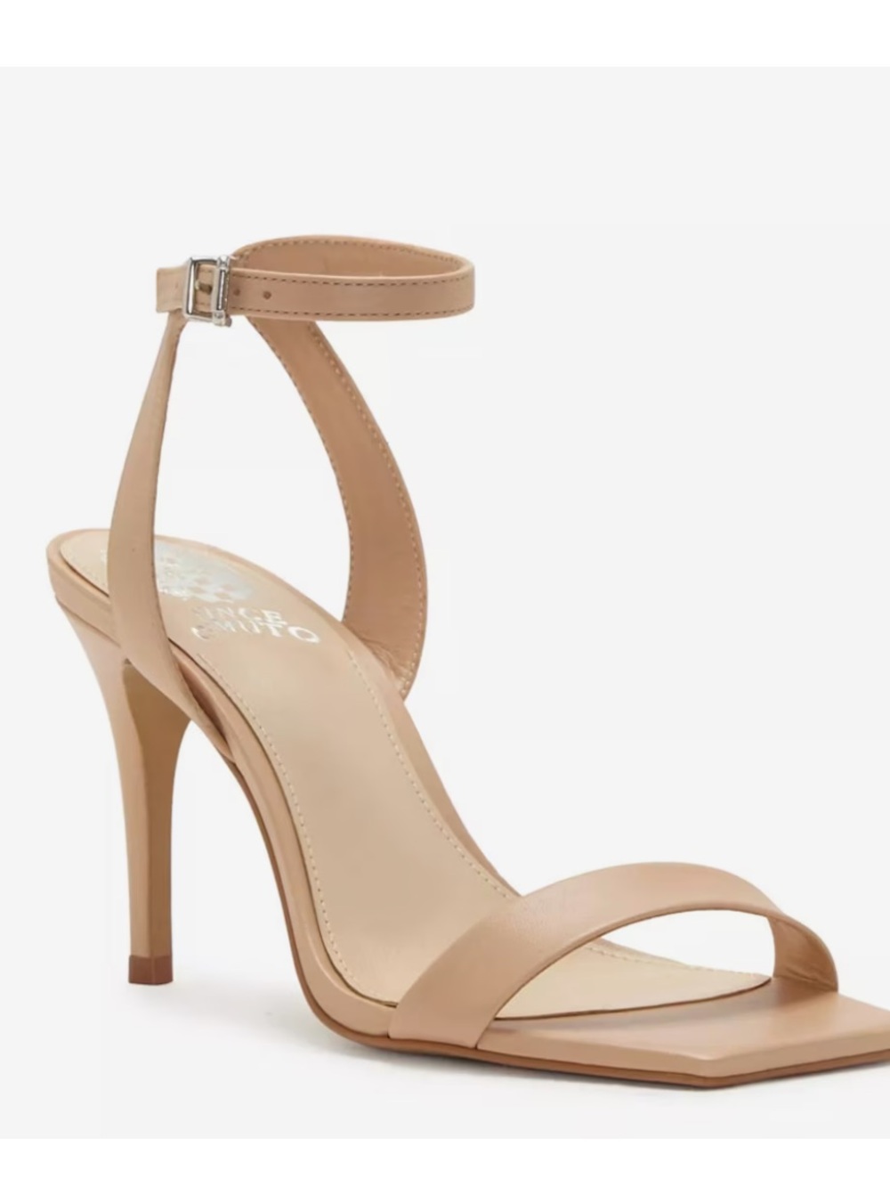 Vince Camuto Saprenda Ankle Strap Dress Sandals heels Sandstone beige 6.5